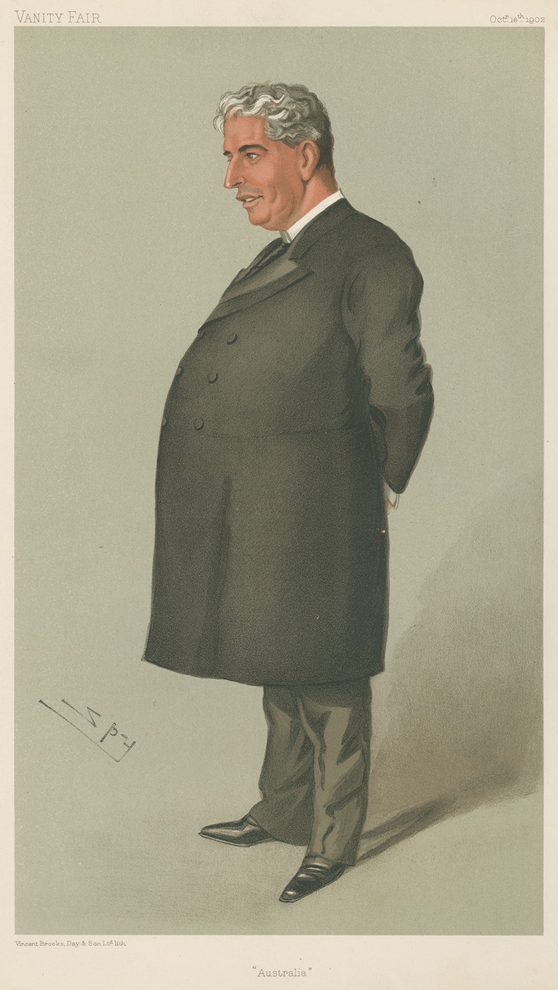 Leslie Matthew Ward - Politicians – ‘Australia’ Sir Edmund Barton. October 16, 1902