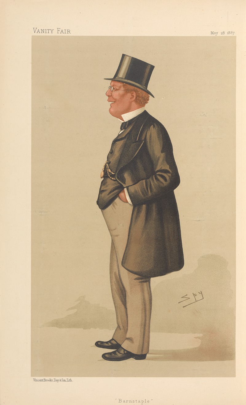 Leslie Matthew Ward - Politicians – ‘Barnstaple’. Mr. George Pitt- Lewis. 28 May 1887