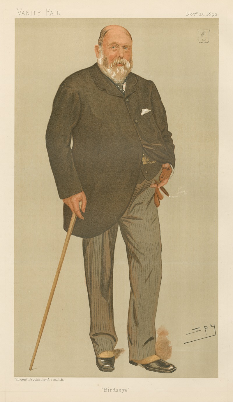 Leslie Matthew Ward - Politicians – ‘Birdseye’. Sir William-Henry Wills. 23 November 1893