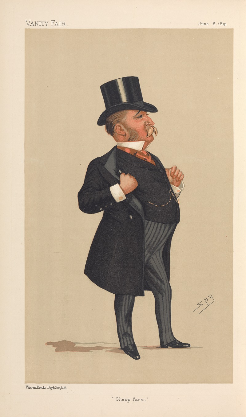 Leslie Matthew Ward - Politicians – ‘Cheap Fares.’ Mr. John Blundell Maple. 6 June 1891