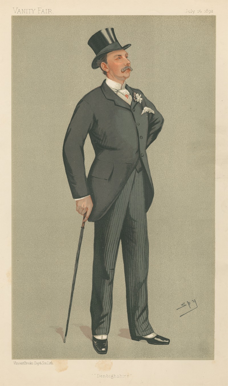 Leslie Matthew Ward - Politicians – ‘Denbighshire’. Col. William Cornwallis West. 16 July 1892