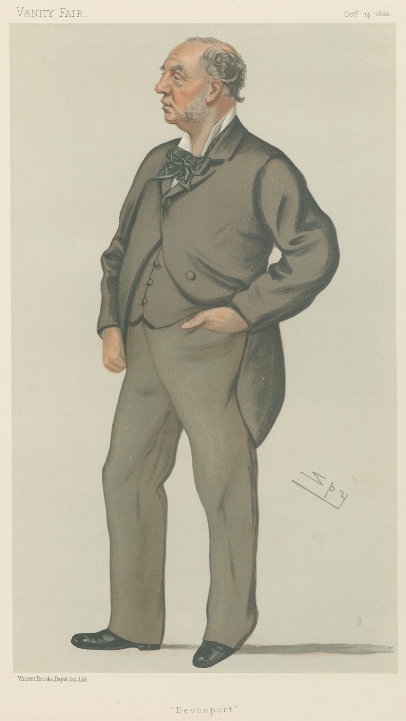 Leslie Matthew Ward - Politicians – ‘Devonport’. Mr. J. H. Puleston. 14 October 1882