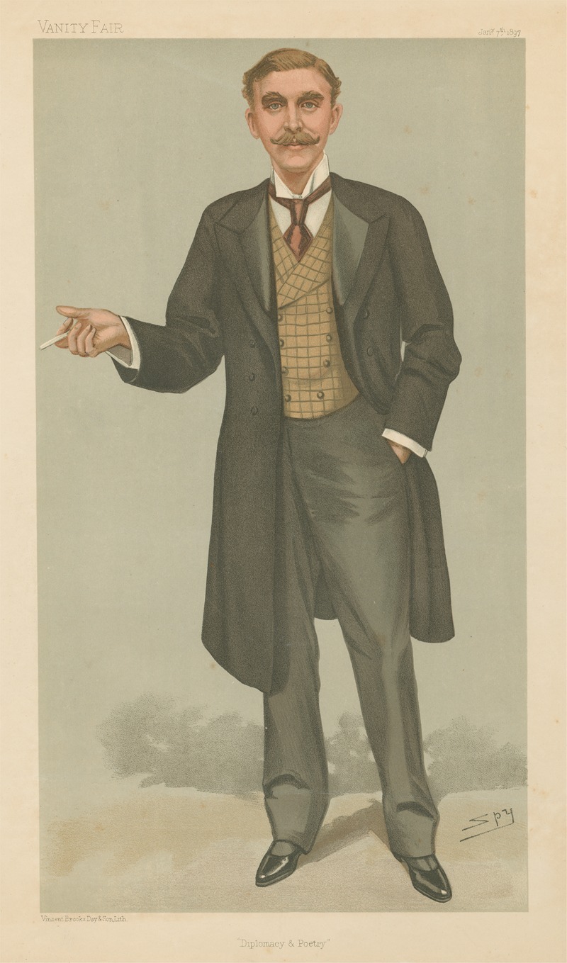 Leslie Matthew Ward - Politicians – ‘Diplomacy and Poetry’. Mr. James Renell Rodd. 7 January 1897