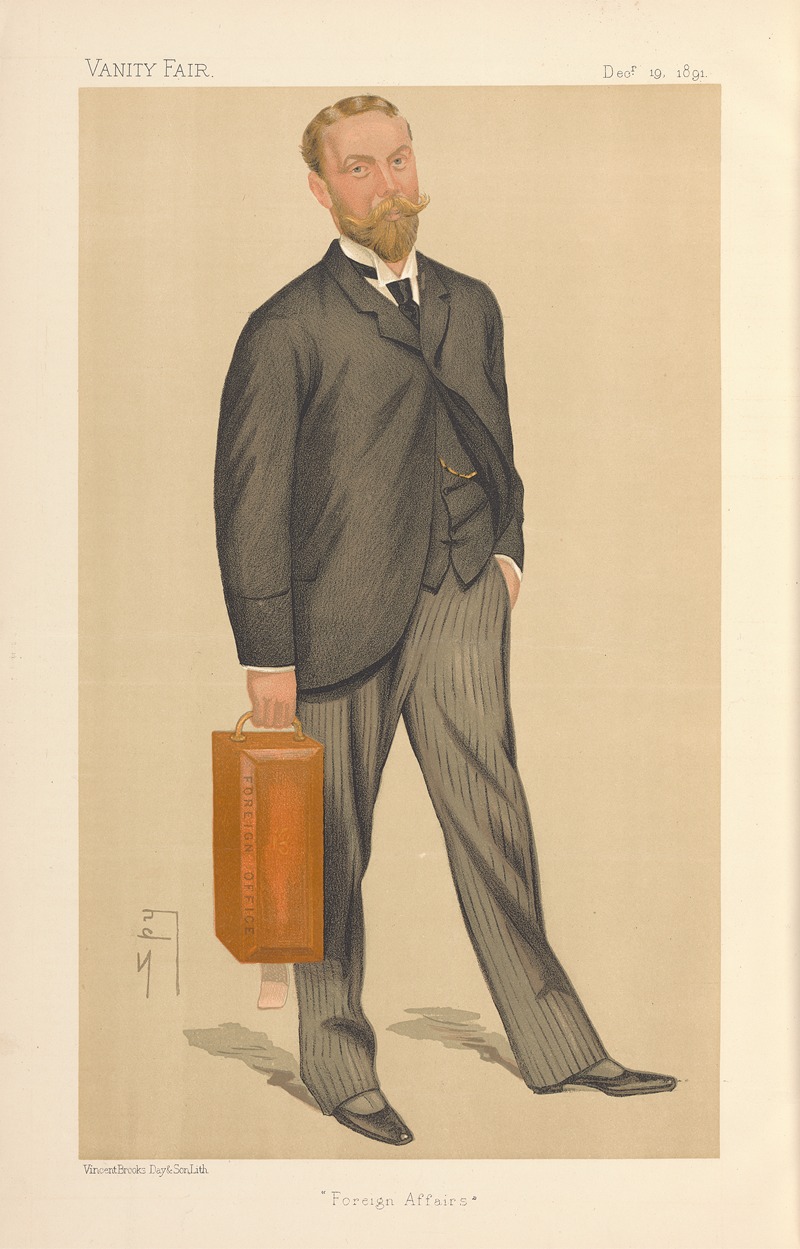 Leslie Matthew Ward - Politicians – ‘Foreign Affairs’. Mr. James William Lowther. 19 December 1891