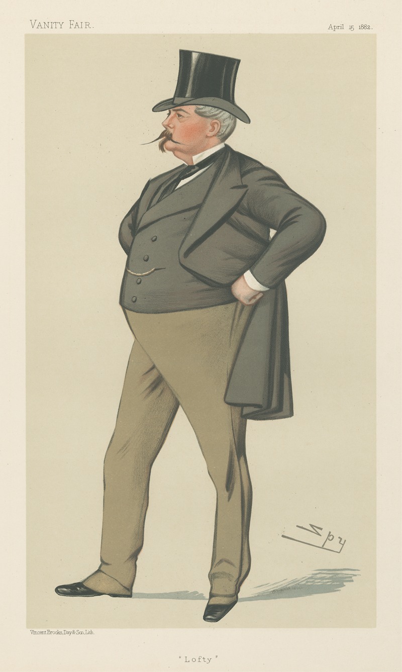 Leslie Matthew Ward - Politicians – ‘Lofty’, Mr. Arthur Loftus Tottenham. 15 April 1882