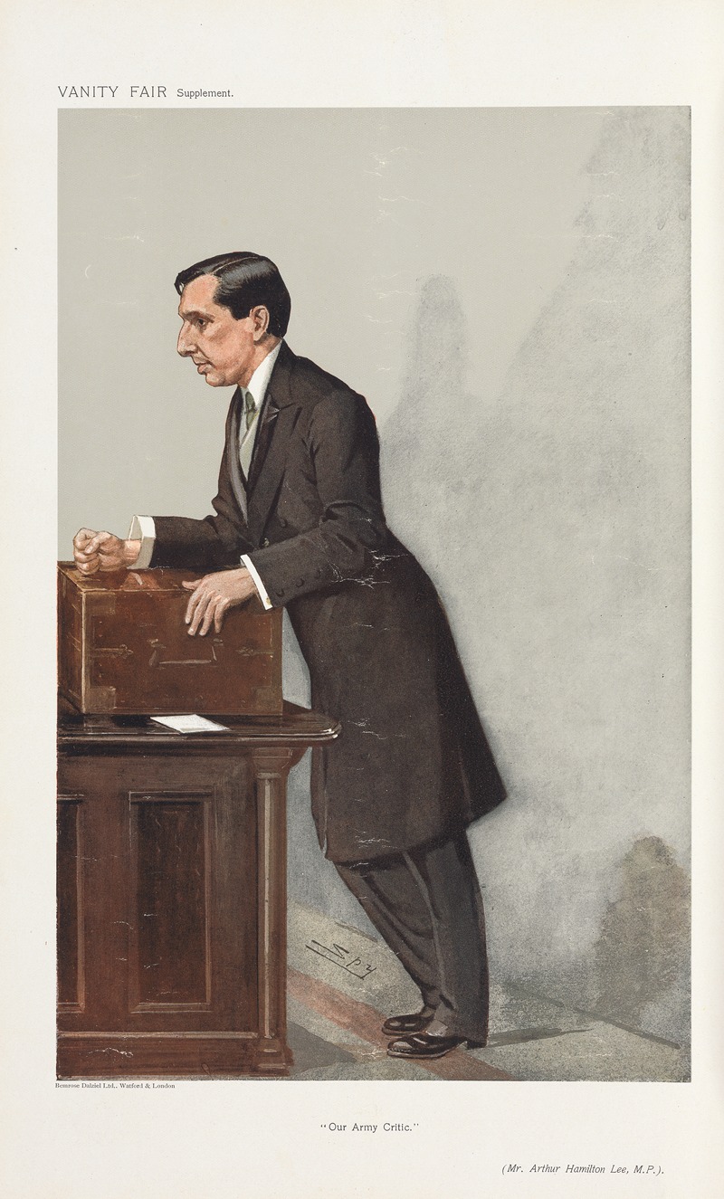 Leslie Matthew Ward - Politicians – ‘Our Army Critic.’ Mr. Arthur Hamilton Lee. 23 January 1907