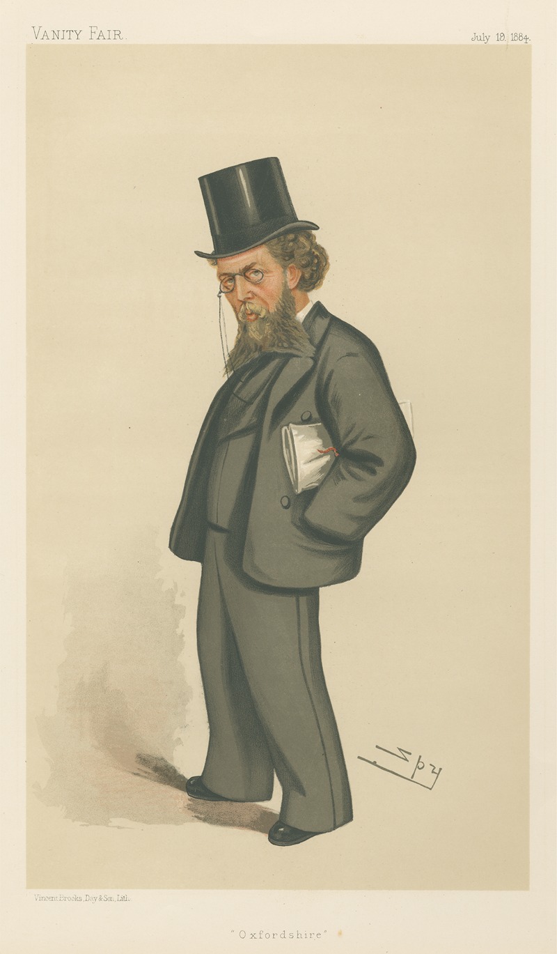 Leslie Matthew Ward - Politicians – ‘Oxfordshire’. Mr. William Cornwallis Cartwright. July 19, 1884