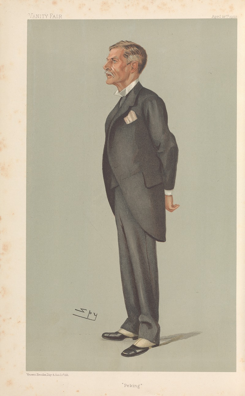 Leslie Matthew Ward - Politicians – ‘Peking’. Sir Ernest Satow. 23 April 1903