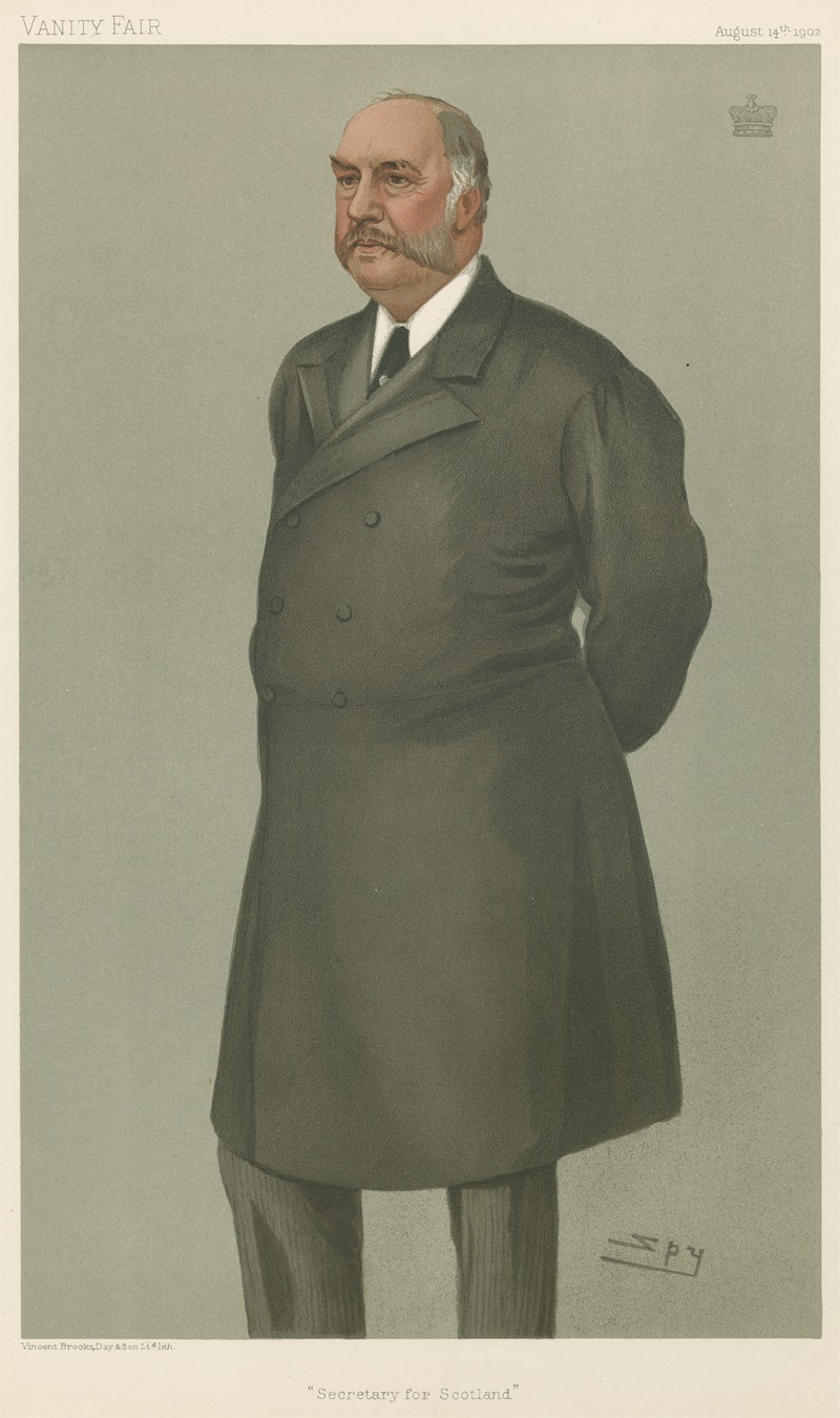 Leslie Matthew Ward - Politicians – ‘Secretary for Scotland’. Lord Balfour of Burleigh. August 14, 1902