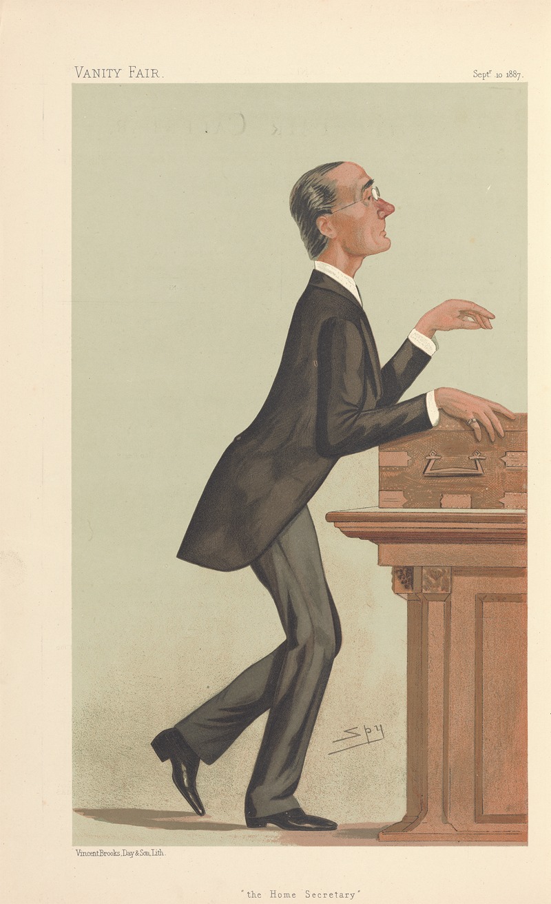 Leslie Matthew Ward - Politicians – ‘the Home Secretary’. The Rt. Hon. Henry Matthews. 10 September 1887
