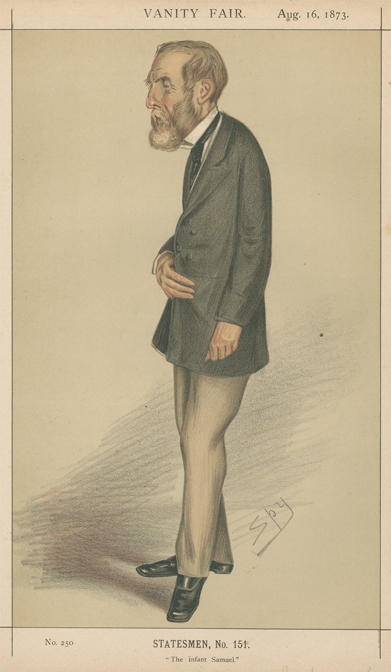 Leslie Matthew Ward - Politicians – ‘The Infant Samuel’. Mr. Samuel Laing. 16 August 1873