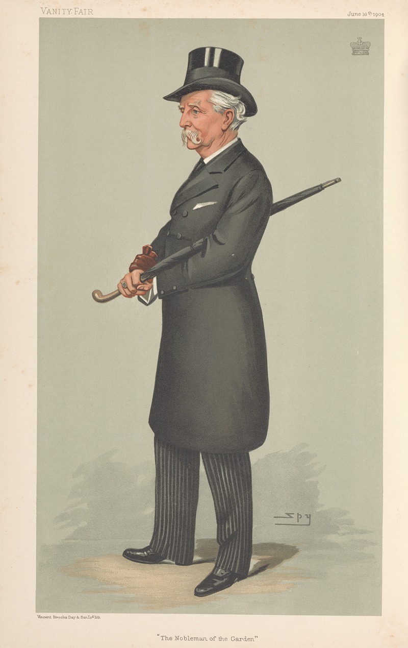 Leslie Matthew Ward - Politicians – ‘The Nobleman in the Garden’. Lord Redesdale. 16 June 1904