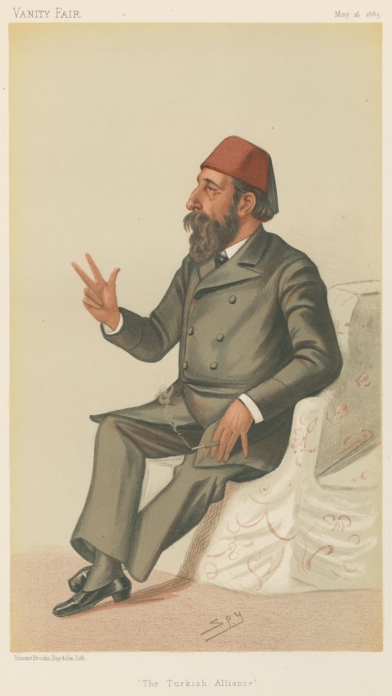 Leslie Matthew Ward - Politicians – ‘The Turkish Alliance’. Hassan Fehmy Pasha’. 16 May 1885