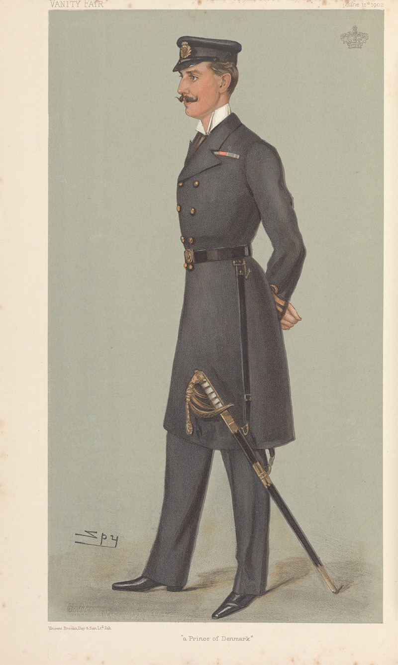 Leslie Matthew Ward - Royalty; ‘A Prince of Denmark’, H.R.H. Prince Charles of Denmark, June 12, 1902