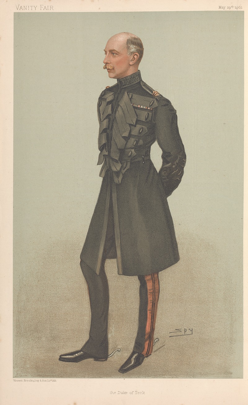 Leslie Matthew Ward - Royalty; The Duke of Teck, May 29, 1902