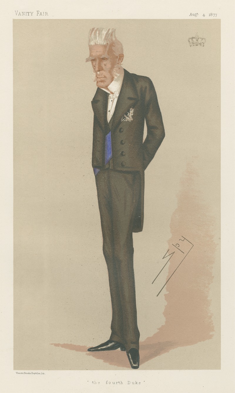 Leslie Matthew Ward - Royalty; ‘The Fourth Duke’, The Duke of Cleveland, August 4, 1877