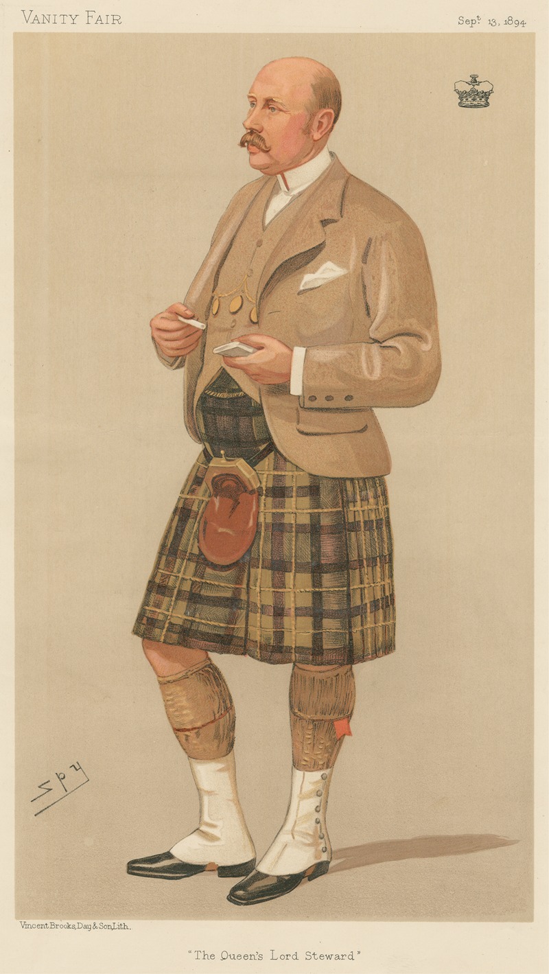 Leslie Matthew Ward - Scotsman; ‘The Queen’s Lord Steward’, The Marquis of Breadalbane, September 13, 1894