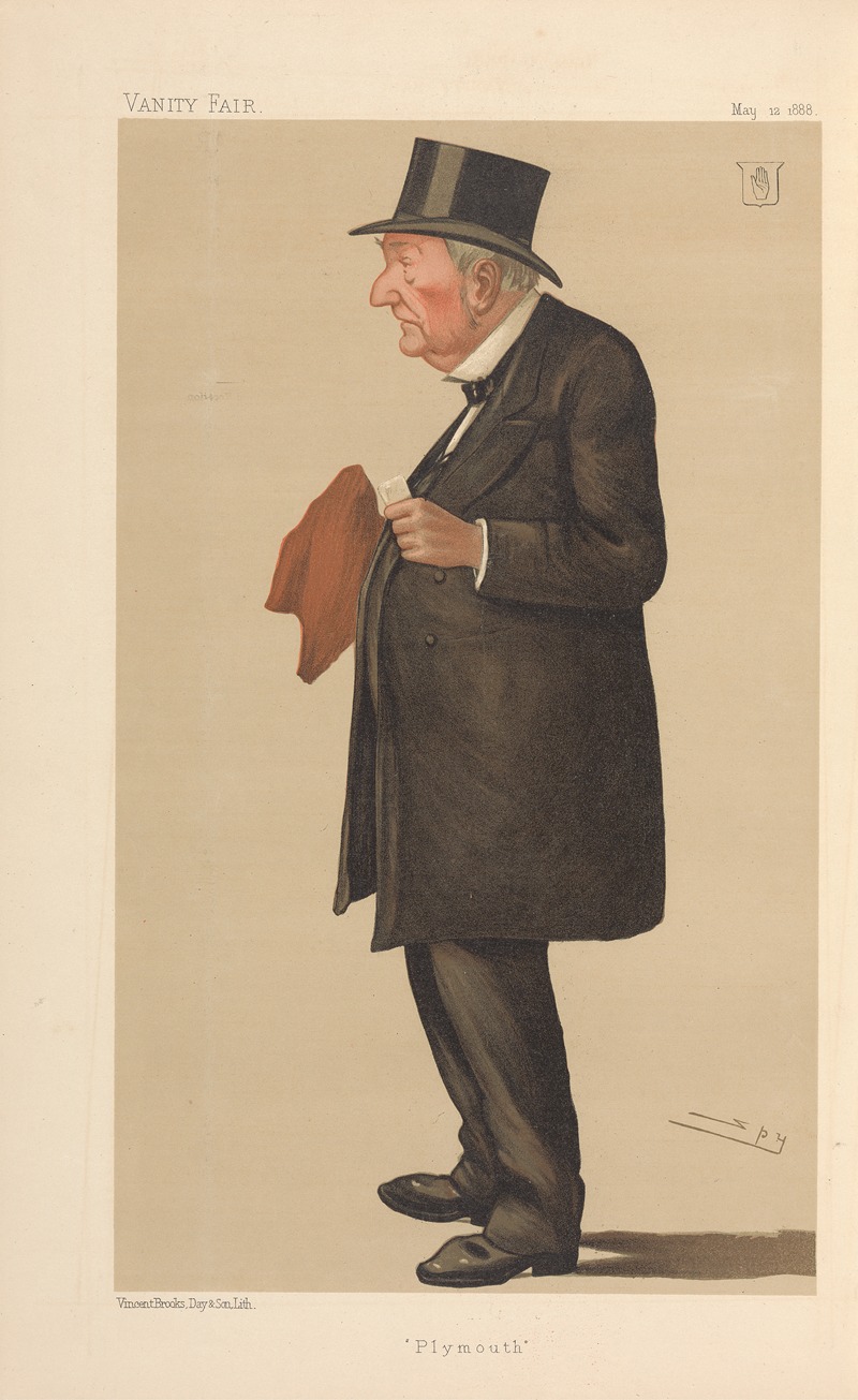 Leslie Matthew Ward - Shipping Officials; ‘Plymouth’, Sir Edward Bates, May 12, 1888