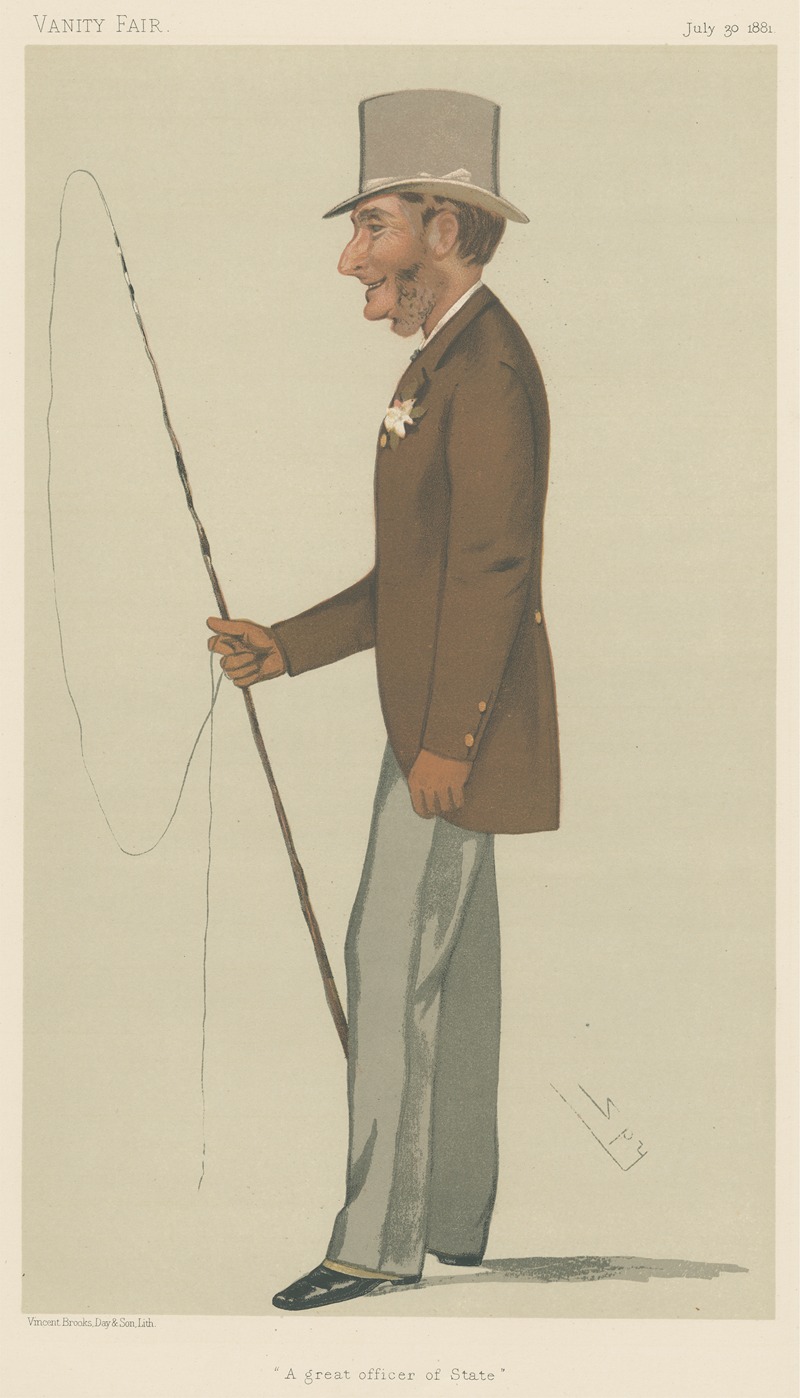 Leslie Matthew Ward - Sports, Miscellaneous; Carriages; ‘A Great Officer of State’, Lord Aveland, July 30, 1881