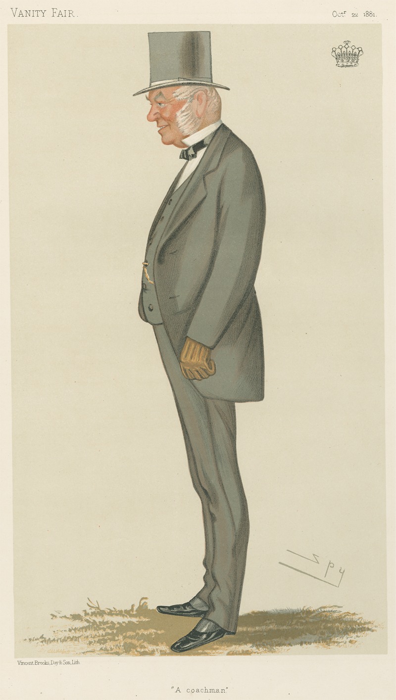 Leslie Matthew Ward - Sports, Miscellaneous; Sport Riders; ‘A Coachman’, The Earl of Macclesfield, October 22, 1881