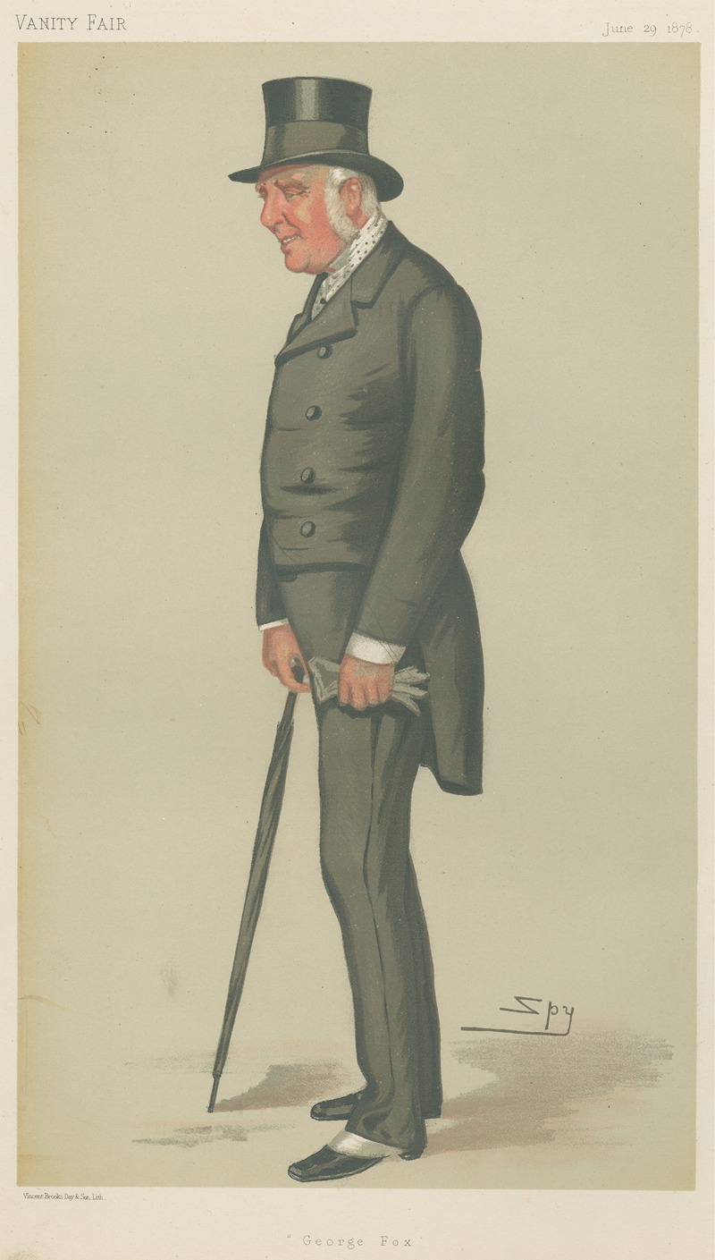 Leslie Matthew Ward - Turf Devotees; ‘George Fox’, George Lane-Fox of Bramham, January 29, 1878