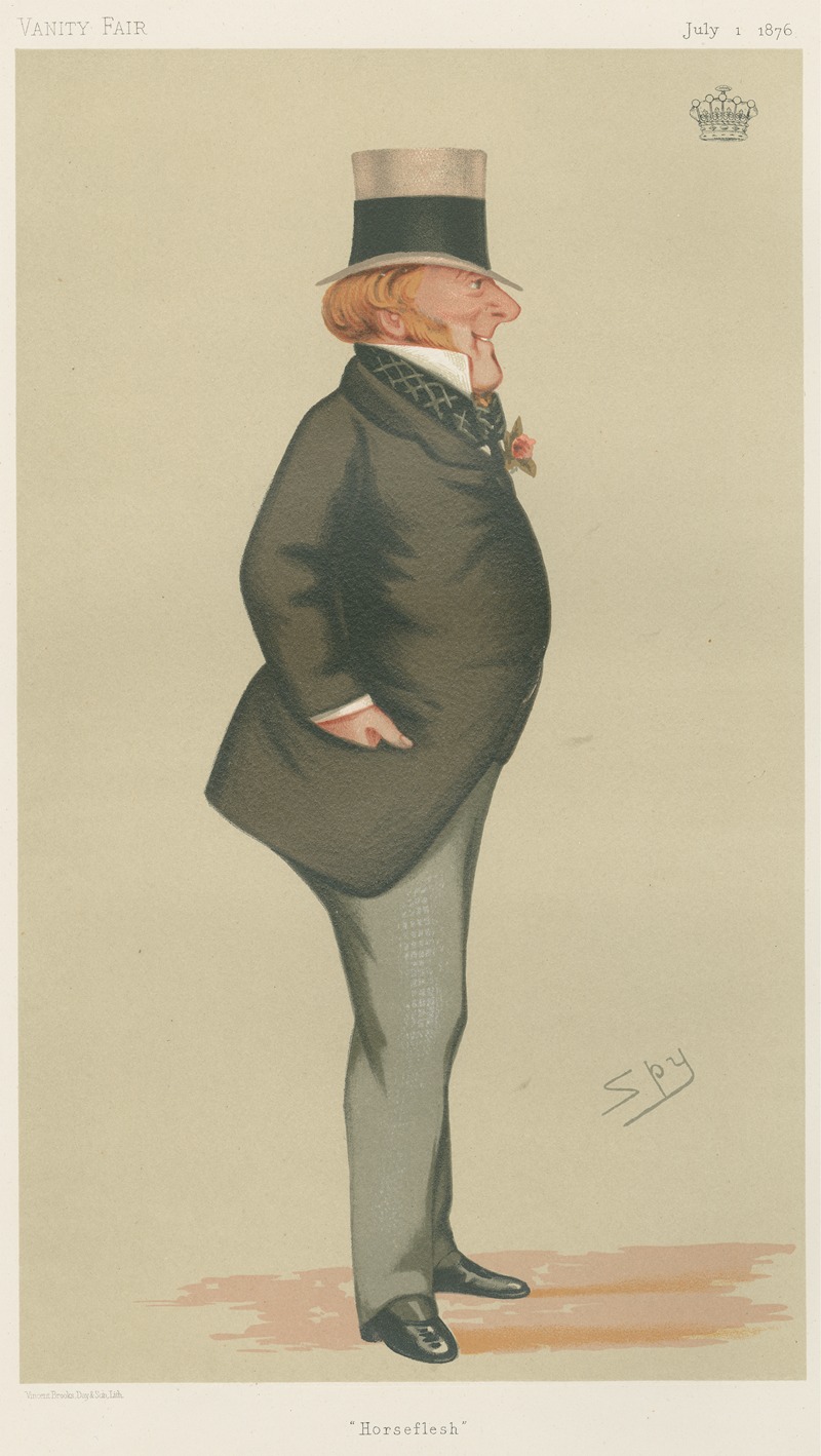 Leslie Matthew Ward - Turf Devotees; ‘Horseflesh’, The Earl of Portsmouth, July 1, 1876