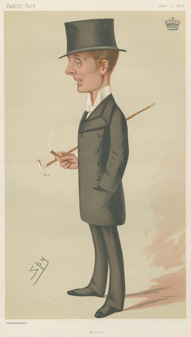 Leslie Matthew Ward - Turf Devotees; ‘Horses’, The Earl of Rosebery, June 3, 1876
