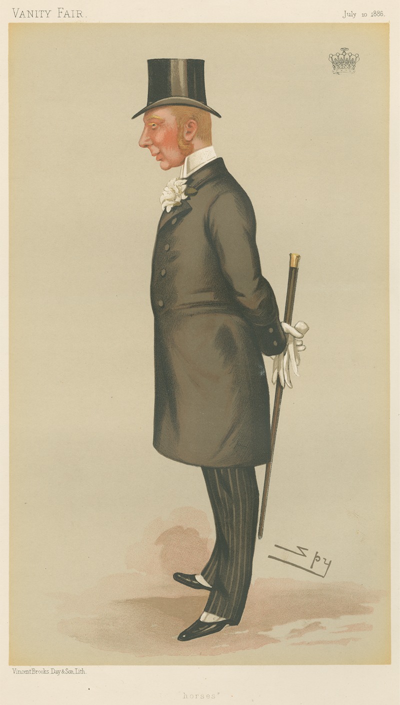 Leslie Matthew Ward - Turf Devotees; ‘Horses’, The Right Hon. the Earl of Lonsdale