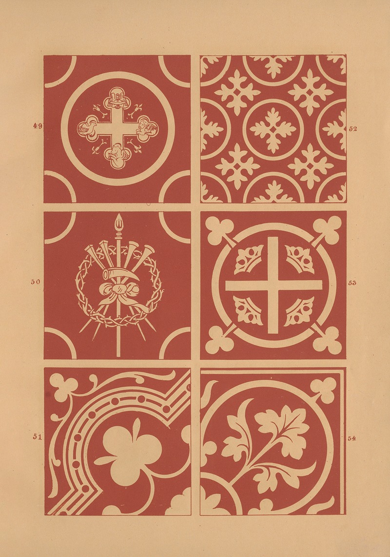 Owen Jones - Examples of encaustic tiles Pl.08