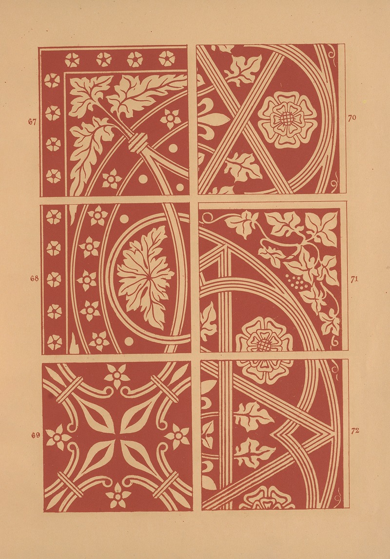 Owen Jones - Examples of encaustic tiles Pl.11