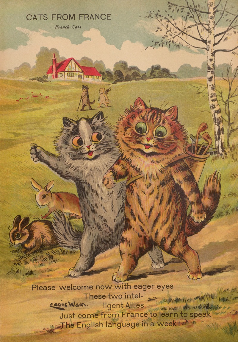 Louis Wain - Cats from France