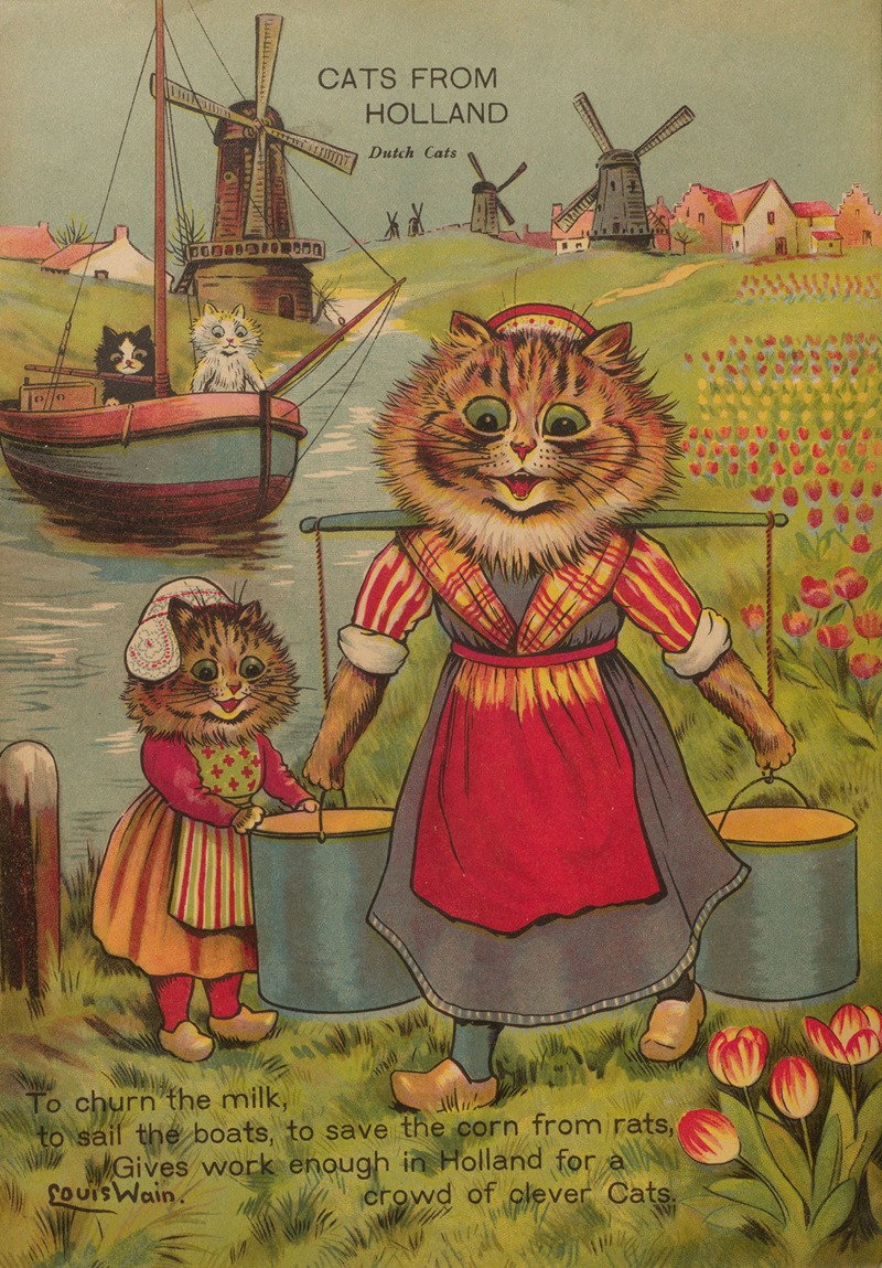 Louis Wain - Cats from Holland