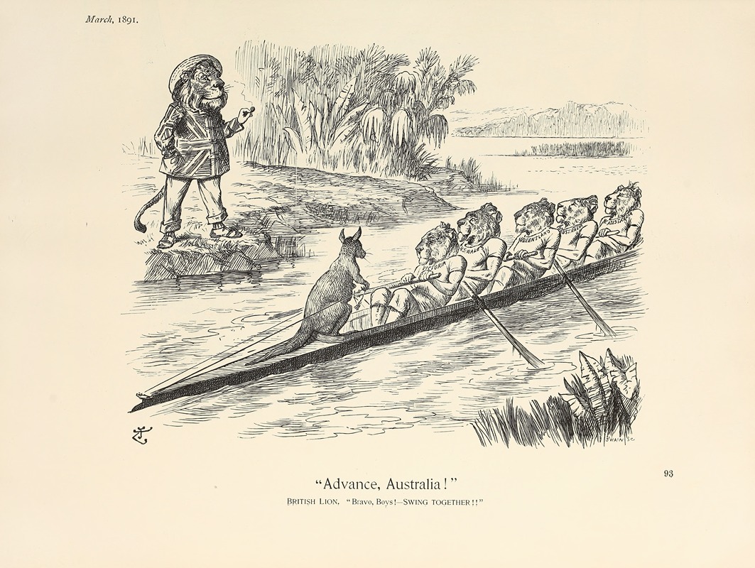 Sir John Tenniel - ‘Advance, Australia!’