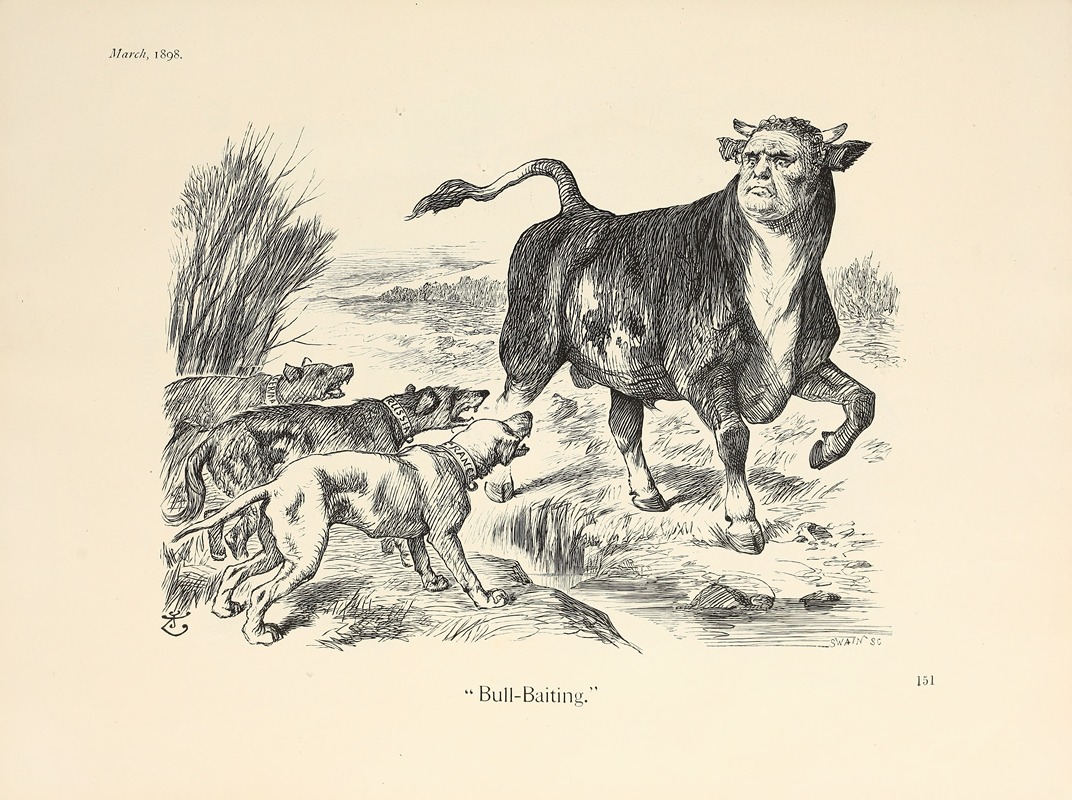 Sir John Tenniel - Bull-Baiting