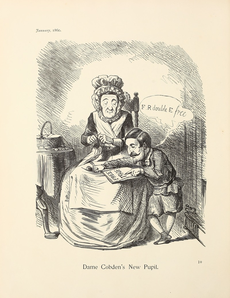 Sir John Tenniel - Dame Cobden’s New Pupil