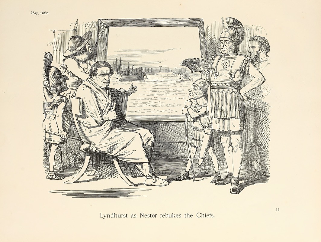 Sir John Tenniel - Lyndhurst as Nestor rebukes the Chiefs