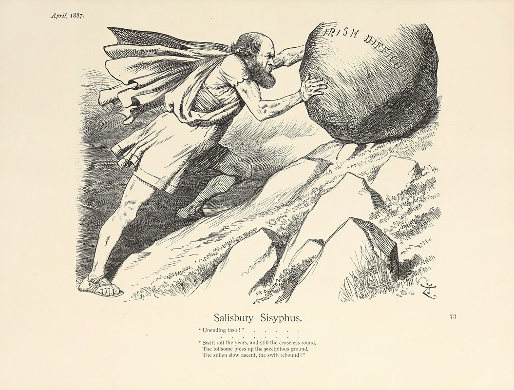 Sir John Tenniel - Salisbury Sisyphus