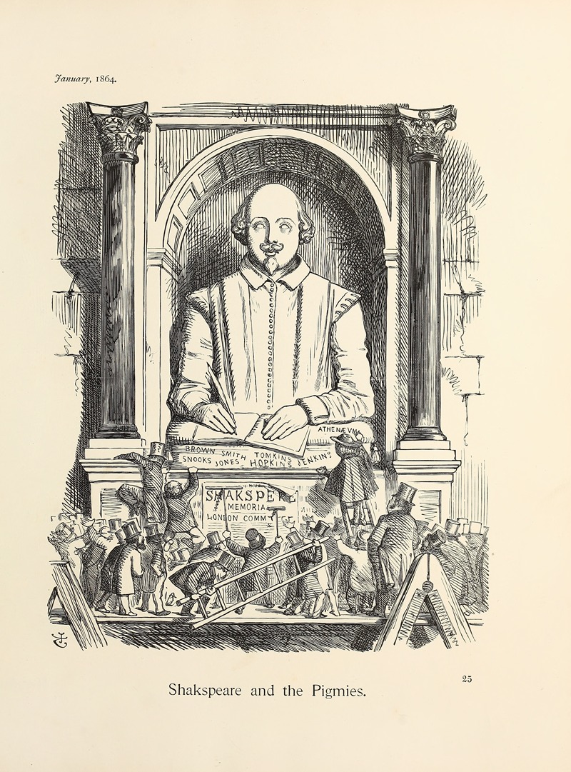 Sir John Tenniel - Shakspeare and the Pigmies