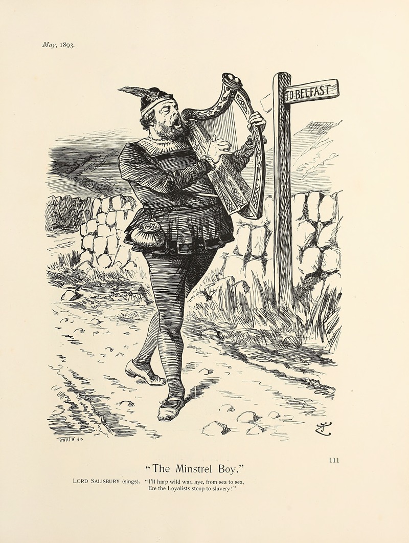 Sir John Tenniel - The Minstrel Boy