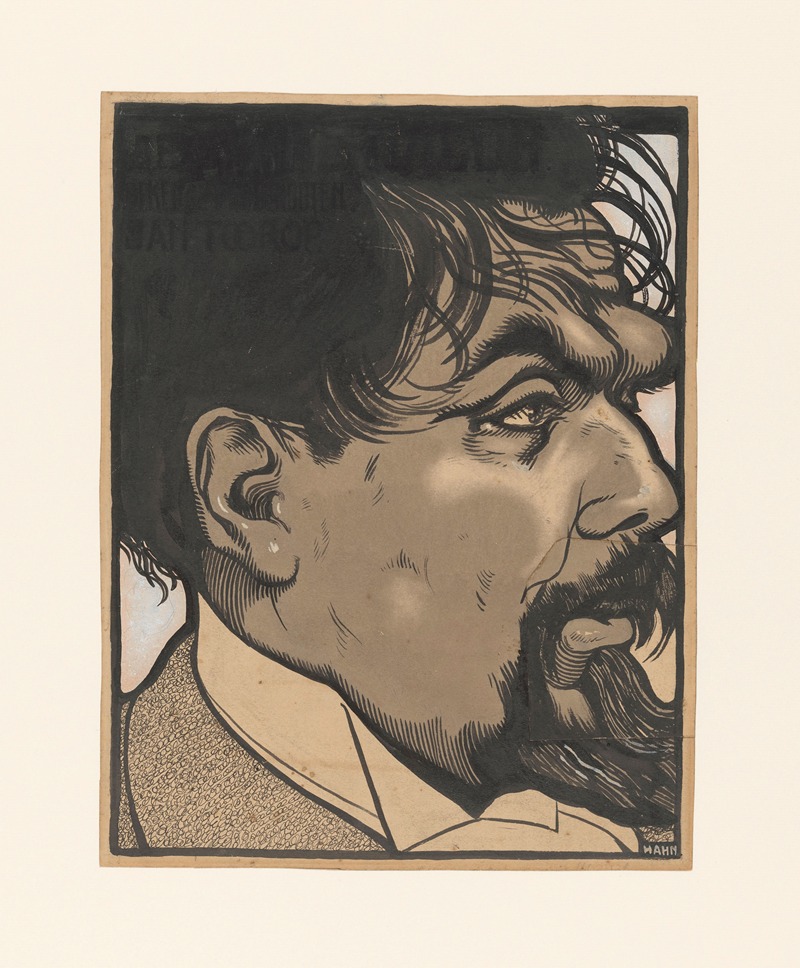 Albert Hahn - Portret van Jan Toorop