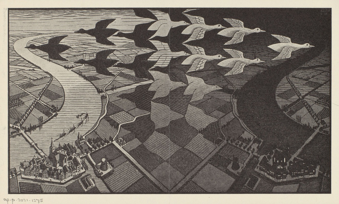 Anonymous - Prospectus voor de uitgave; P. Terpstra, Grafiek en tekeningen M.C. Escher