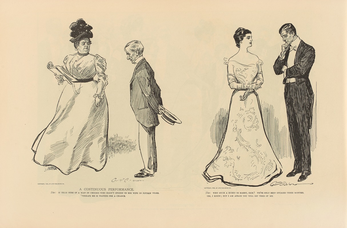 Charles Dana Gibson - A continuous performance