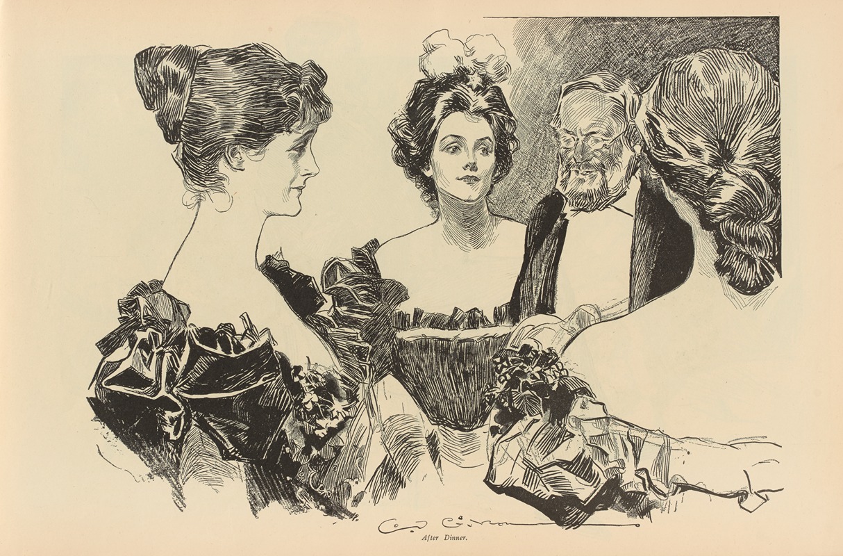 Charles Dana Gibson - After Dinner