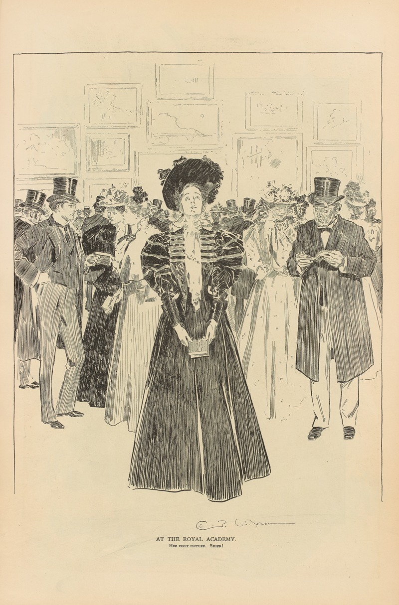 Charles Dana Gibson - At the royal academy