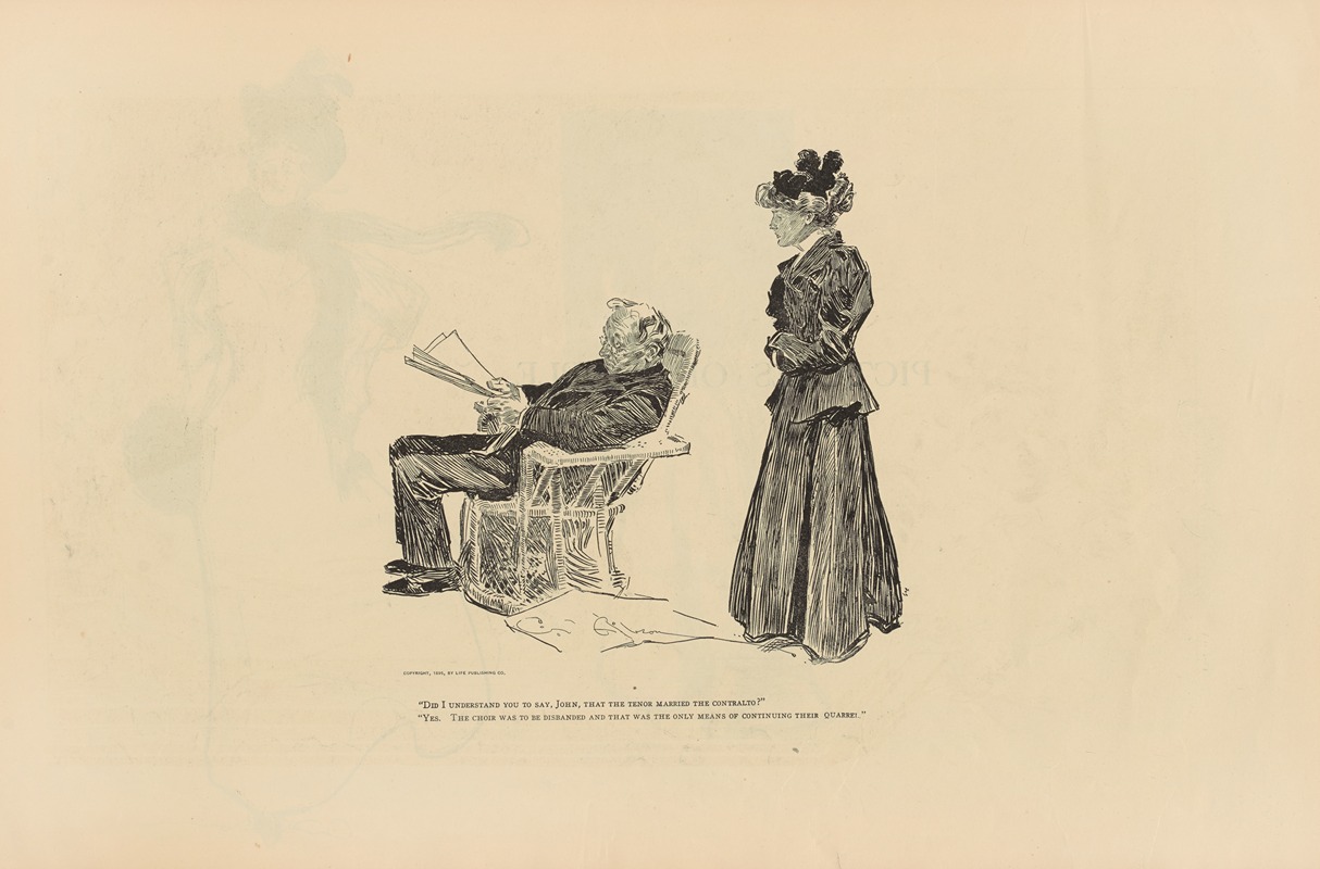 Charles Dana Gibson - ‘Did I understand you to say, john, that the tenor married the contralto’