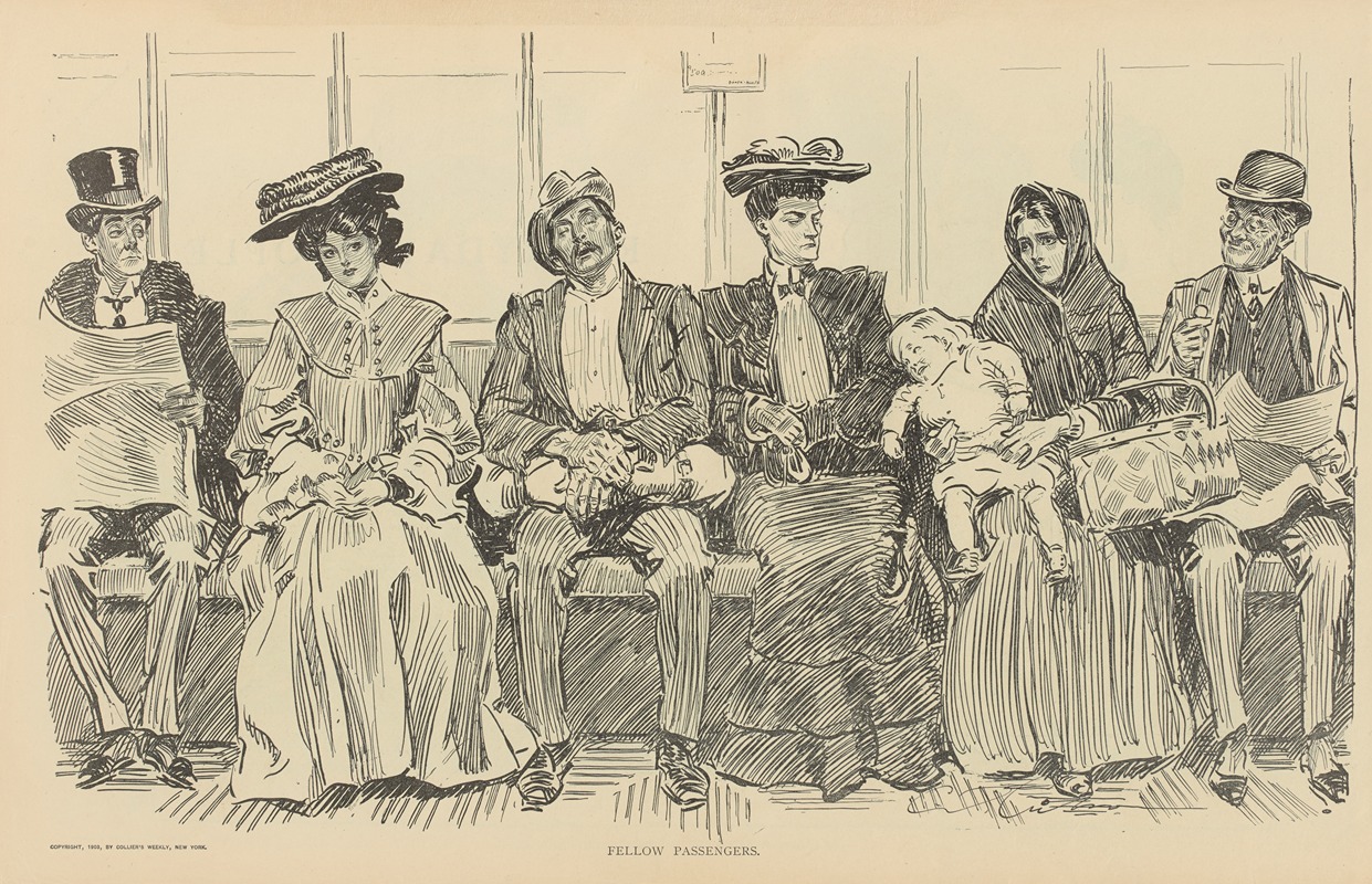 Charles Dana Gibson - Fellow passengers