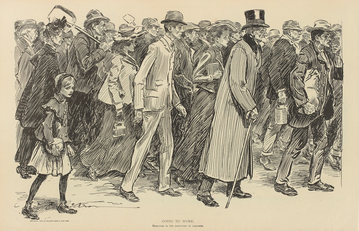 Charles Dana Gibson - Going to work