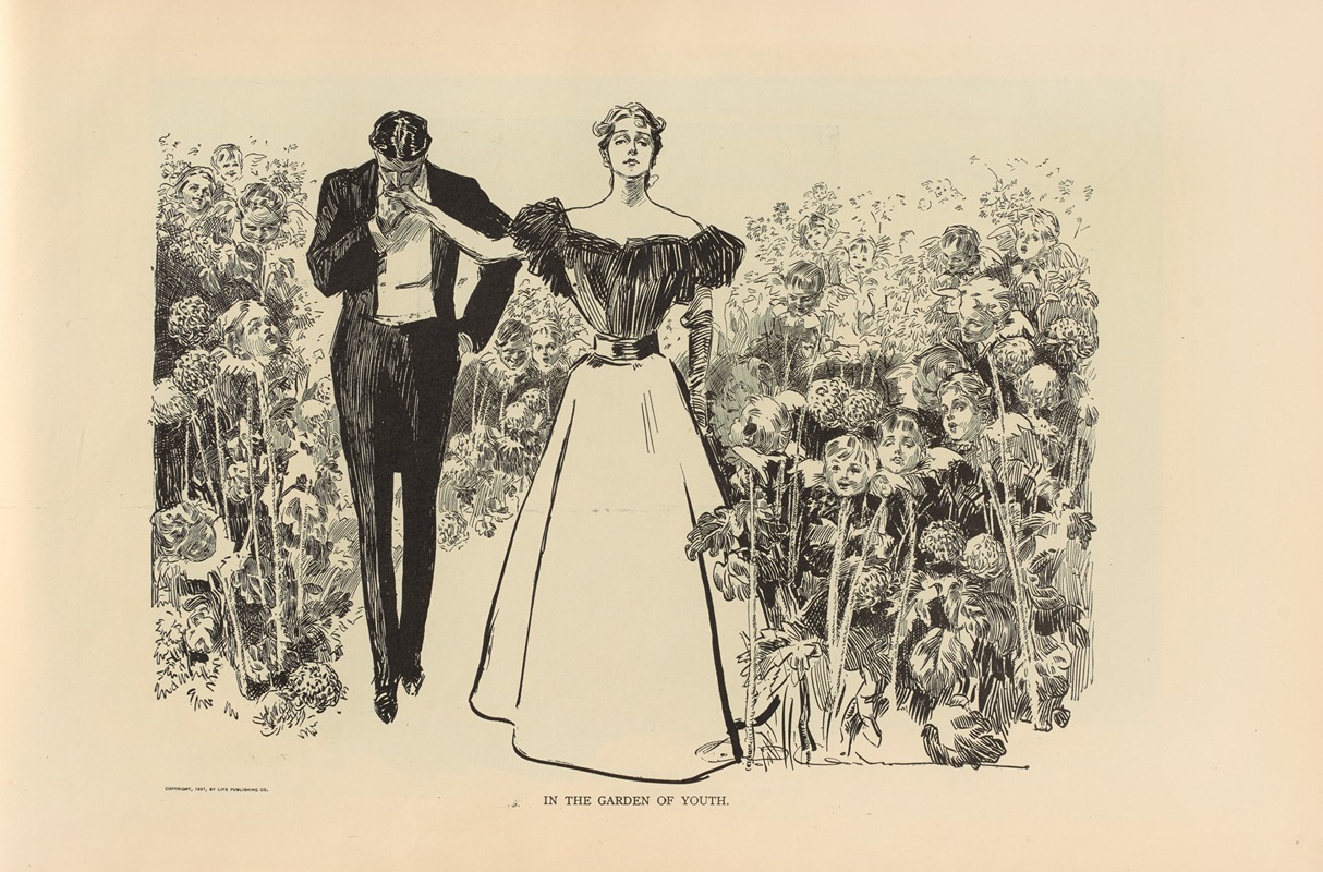 Charles Dana Gibson - In the garden of youth