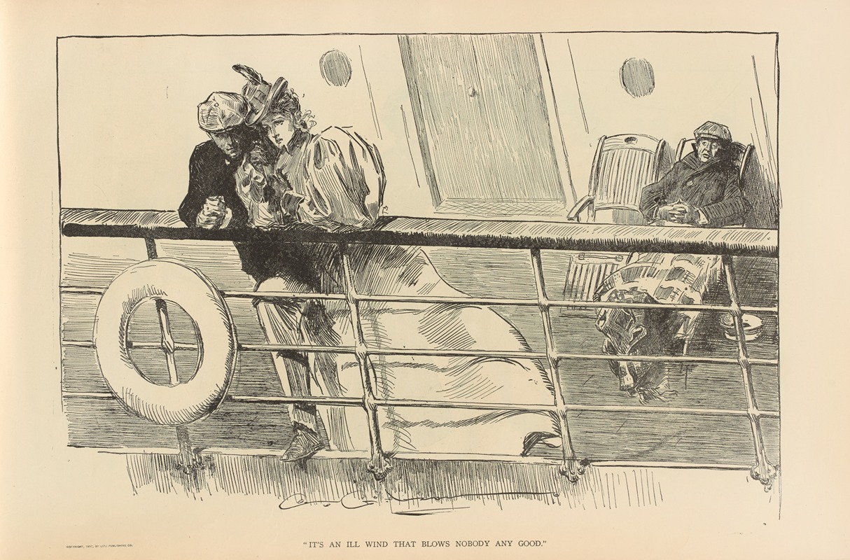 Charles Dana Gibson - ‘It’s an ill wind that blows nobody any good’
