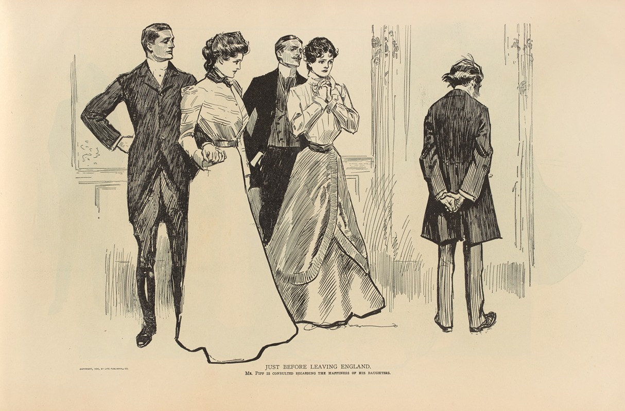 Charles Dana Gibson - Just before leaving England